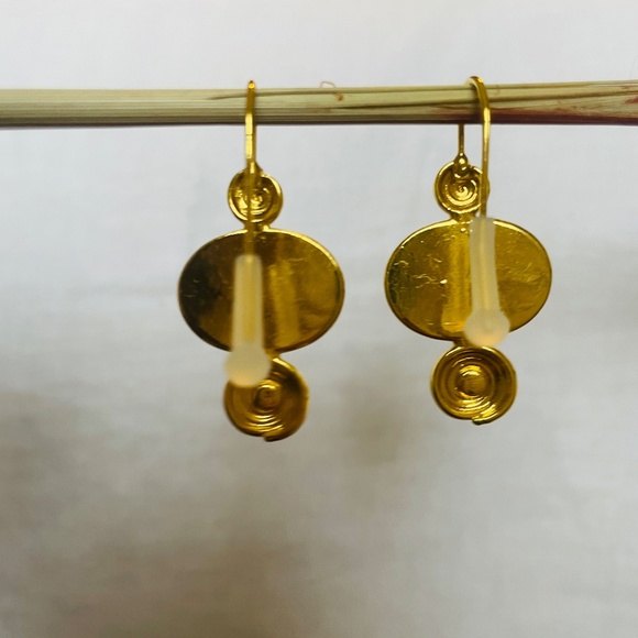 Evil Eye & Glass Dangle Earrings - Picture 7 of 9